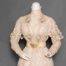 LINEN &amp; LACE AFTERNOON DRESS, c. 1905