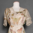 BUTTERFLY PRINTED CHIFFON GOWN, c. 1912