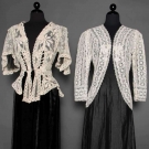 TWO EDWARDIAN WHITE LACE JACKETS
