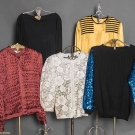 FIVE DESIGNER TOPS, ITALY &amp; FRANCE, 1970-1990