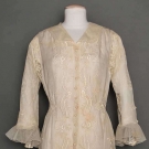 LACE EMBROIDERED DRESS, c. 1915