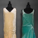 TWO SILK VELVET EVENING GOWNS, 1928-1932