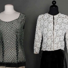 TWO BEADED TOPS, 1925 &amp; 1960