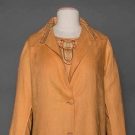 APRICOT LINEN DAY DRESS &amp; COAT, c. 1928