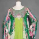 BEADED CHIFFON HOSTESS GOWN, 1966-1968