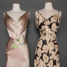 TWO SILK EVENING GOWNS, 1930s
