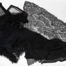 CHANTILLY LACE SHAWL, 19TH C