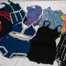 7 LADIES' BATHING SUITS, 1920-1950
