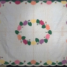 APPLIQUE WATER LILY QUILT, 1930-1940s