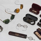 10 PAIR ANTIQUE GLASSES, 19TH-20TH C