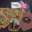 NEEDLEWORK &amp; FABRIC W/ ORIGINAL ART WORK