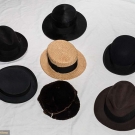 7 MEN'S HATS, 19TH-20TH c