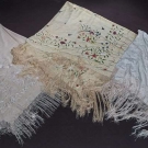 3 EMBROIDERED SHAWLS, CHINA
