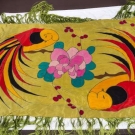 2 FRINGED &amp; PRINTED DECO SHAWLS, 1920s