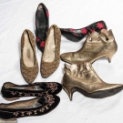 17 PAIR LADIES' HIGH HEEL SHOES, 1950s