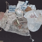 18 FABRIC BAGS, 1870-1940