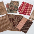 2 ALPHABET SAMPLERS &amp; FABRICS, EARLY 19TH C
