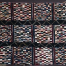 PIECED SILK QUILT, 19TH C