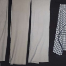 4 HAND WOVEN WOOL BLANKETS, 1840-1860s