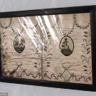 EMBROIDERED/FRAMED MOURNING PANEL, 1802