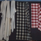 5 HAND WOVEN BLANKETS, 19TH C