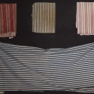 4 PIECES COTTON TICKING, EARLY 20TH C