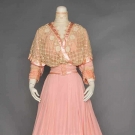 PINK SILK &amp; LACE TEA GOWN, c. 1908