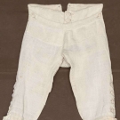 LINEN KNEE BREECHES, AMERICAN, 1760-1770