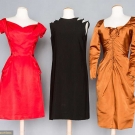 THREE COCKTAIL DRESSES, 1950-1960