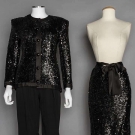 YSL THREE PIECE COCKTAIL SUIT, 1980s