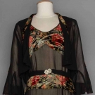 CUT VELVET DRESS &amp; JACKET, 1930s