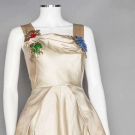 JEWELED SATIN BALLGOWN, 1949