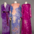 THREE HANAE MORI PRINTED GOWNS, 1970-1980s