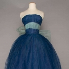 JACQUES HEIM COUTURE BLUE BALL GOWN, 1950s