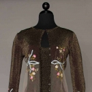 JOHN GALLIANO RIBBON-WORK DRESS &amp; CARDIGAN, LATE 1990s