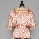 PRINTED SILK PARTY DRESS, c. 1916