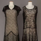 TWO ALL LACE EVENING GOWNS, 1930s