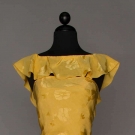 YELLOW SILK EVENING GOWN, 1930s