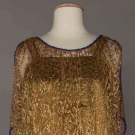 METALLIC GOLD LACE EVENING DRESS, 1920s