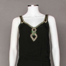 RHINESTONE TRIMMED EVENING GOWN, 1930s