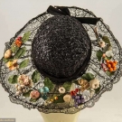 SEQUIN, LACE, &amp; FRUIT HAT, c 1910