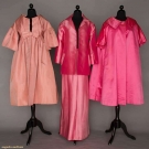 THREE PINK SILK EVENING GARMENTS, 1955-1960s
