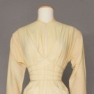 CLAIRE McCARDELL CREAM COTTON DRESS, 1940s