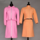 TWO COURREGES SKIRT &amp; JACKET SETS, 1980-1990