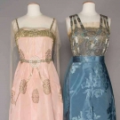 TWO BEADED &amp; LAME BALL GOWNS, NYC, c. 1918