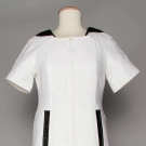COURREGES COTTON &amp; VINYL DRESS, 1970-1980s