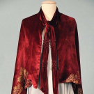 GOLD STENCILLED VELVET CAPE, 1920-1930