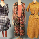 THREE PRINTED DAY GARMENTS, 1930s
