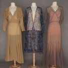 3 CHIFFON AFTERNOON DRESSES, 1925-1935
