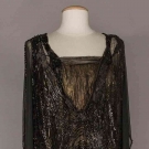 BLACK SEQUIN &amp; GOLD LAME EVENING DRESS, EARLY 1920s